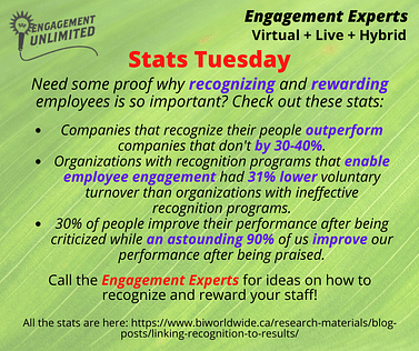 Stats Tuesday 11-29-22 Reward Employees